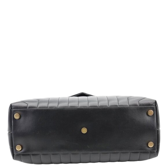 Yves Saint Laurent  Loulou Large Quilted Leather Crossbody Bag Black - Picture 10 of 13